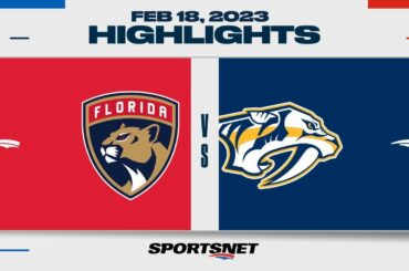 NHL Highlights | Panthers vs. Predators - February 18, 2023
