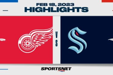 NHL Highlights | Red Wings vs. Kraken - February 18, 2023