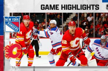 Rangers @ Flames 2/18 | NHL Highlights 2023