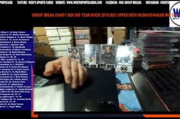Group Break #3400-7 Box MIX YEAR MIXER 2015-2023 UPPER DECK McDAVID-MAKAR WIN $50 + BOUNTY$225!