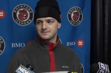 IceHogs Media Day: Anders Sorensen, Luke Philp, Jaxson Stauber 1/31/23
