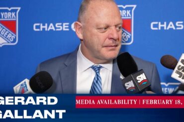 New York Rangers: Gerard Gallant Postgame Media Availability | Feb. 18, 2023