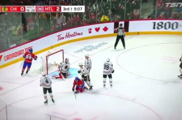 Michael Pezzetta with a big hit on Max Domi then David Savard scores