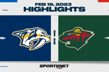 NHL Highlights | Predators vs. Wild - February 19, 2023