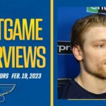 Feb. 19: Postgame Interviews