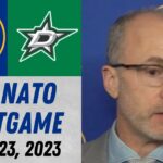 Don Granato Postgame Interview vs Dallas Stars (1/23/2023)