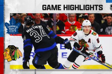 Maple Leafs @ Blackhawks 2/19 | NHL Highlights 2023