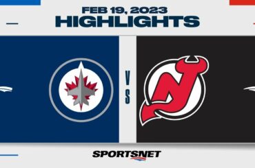 NHL Highlights | Jets vs. Devils - February 19, 2023