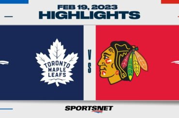 NHL Highlights | Maple Leafs vs. Blackhawks  - February 19, 2023