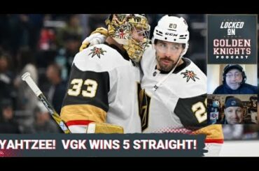 The Vegas Golden Knights win 5 straight / Fear of being traded / Whitecloud & Theodore driving the D