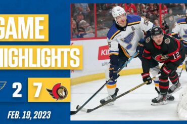 Game Highlights: Senators 7, Blues 2