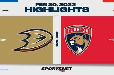 NHL Highlights | Ducks vs. Panthers - February 20, 2023