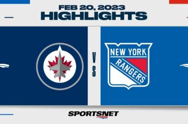 NHL Highlights | Jets vs. Rangers - February 20, 2023