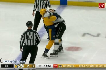 Brendan Lemieux vs Tanner Jeannot Jan 21, 2023
