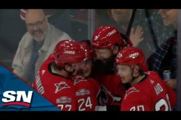 Hurricanes' Brent Burns Dances Through Defence To Set Up Seth Jarvis' Rebound Goal