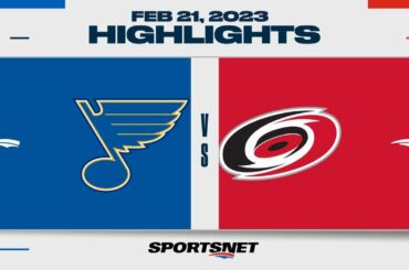 NHL Highlights | Blues vs. Hurricanes - February 21, 2023