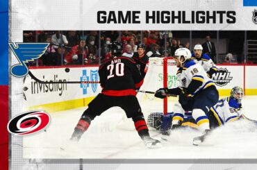 Blues @ Hurricanes 2/21 | NHL Highlights 2023