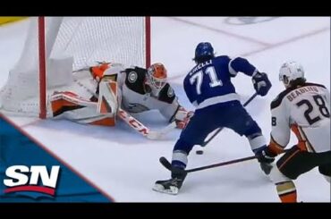 Lightning's Anthonoy Cirelli Pulls Off Sweet Deke In Tight To Beat Ducks' Lukas Dostal