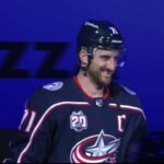 Columbus Blue Jackets 2020-2021 home-opener player introductions