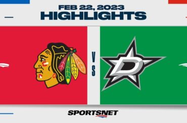 NHL Highlights | Blackhawks vs. Stars - February 22, 2023