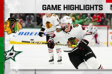 Blackhawks @ Stars 2/22 | NHL Highlights 2023