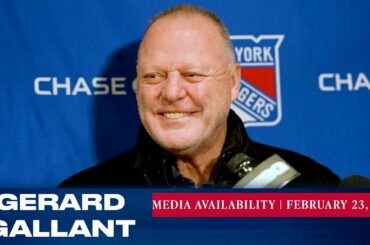 New York Rangers: Gerard Gallant Pregame Media Availability | Feb. 23, 2023