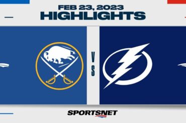 NHL Highlights | Sabres vs. Lightning - February 23, 2023