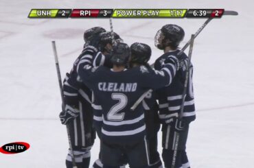 RPI Men's Hockey vs. UNH Highlights (11/25/15)