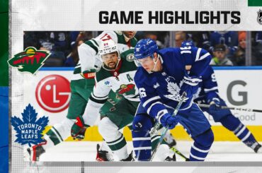 Wild @ Maple Leafs 2/24 | NHL Highlights 2023