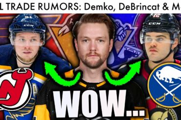 THATCHER DEMKO TRADE, TARASENKO TO DEVILS, DEBRINCAT SWAP?! (NHL Trade Rumors & Canucks/Devils News)
