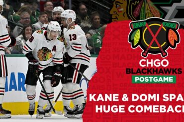 Patrick Kane & Max Domi Outshine Stars in Comeback vs Dallas | CHGO Blackhawks Postgame Podcast