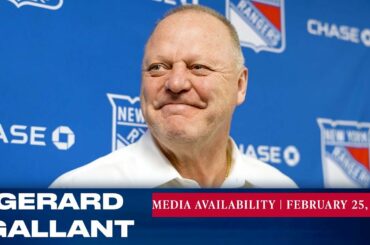New York Rangers: Gerard Gallant Pregame Media Availability | Feb. 25, 2023