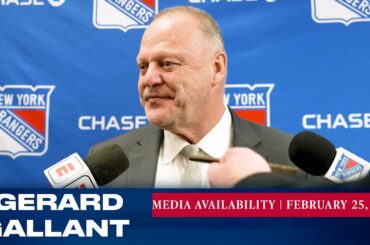 New York Rangers: Gerard Gallant Postgame Media Availability | Feb. 25, 2023
