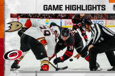Ducks @ Hurricanes 2/25 | NHL Highlights 2023