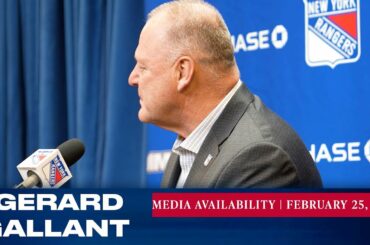 New York Rangers: Gerard Gallant Pregame Media Availability | Feb. 26, 2023