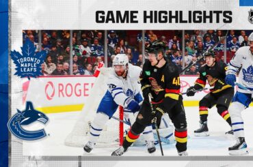 Maple Leafs @ Canucks 3/4 | NHL Highlights 2023