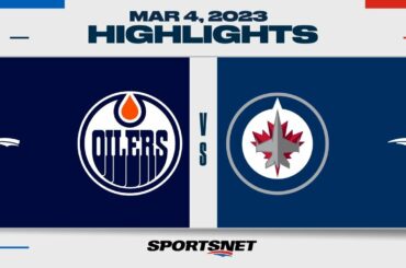 NHL Highlights | Oilers vs. Jets - March 4, 2023
