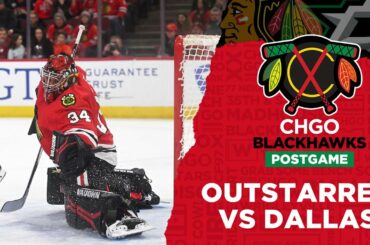 Chicago Blackhawks Fall to Stars in Lukas Reichel's Return | CHGO Blackhawks Postgame Podcast