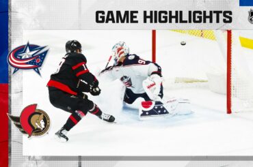 Blue Jackets @ Senators 3/4 | NHL Highlights 2023