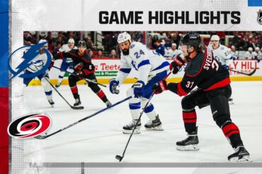 Lightning @ Hurricanes 3/5 | NHL Highlights 2023