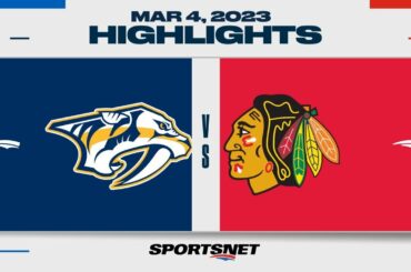 NHL Highlights | Predators vs. Blackhawks - March 4, 2023