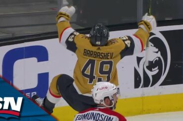 Barbashev Finishes Beautiful Passing Play To Score First Goal With Golden Knights