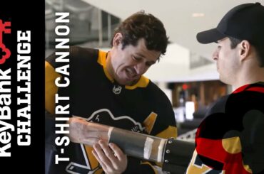 Sidney Crosby vs. Evgeni Malkin: T-shirt Cannon | Pittsburgh Penguins