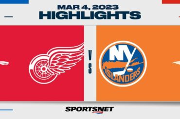 NHL Highlights | Red Wings vs. Islanders - March 4, 2023