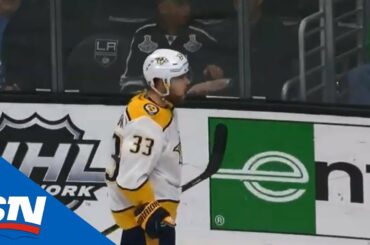 Viktor Arvidsson Scores After Pekka Rinne Makes Massive Save For Predators
