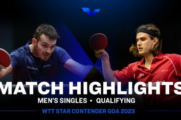 Samuel Walker vs Cristian Pletea | MS Qual | WTT Star Contender Goa 2023