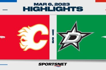 NHL Highlights | Flames vs. Stars - March 6, 2023