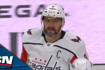 Capitals' Alex Ovechkin Blasts Vintage One-Time Goal Off Feed From Rasmus Sandin