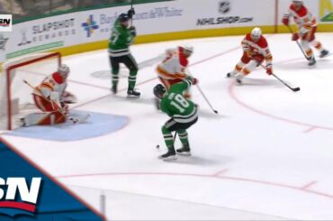 Max Domi Capitalizes On Flames' Turnover With Quick Wrister For First Goal With Stars
