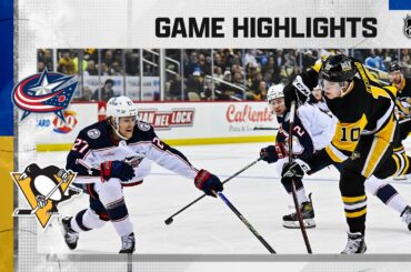 Blue Jackets @ Penguins 3/7 | NHL Highlights 2023